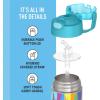 imageTHERMOS FUNTAINER Water Bottle with Straw  12 Ounce  Kids Stainless Steel Vacuum Insulated Water Bottle with Lid MandalorianTrolls 3 Movie