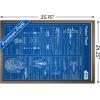 imageTrends International Star Wars Saga  Rebel Blueprint Wall Poster 22375quot x 34quot Unframed VersionBronze Framed Version