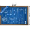 imageTrends International Star Wars Saga  Rebel Blueprint Wall Poster 22375quot x 34quot Unframed VersionBronze Framed Version