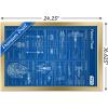 imageTrends International Star Wars Saga  Rebel Blueprint Wall Poster 22375quot x 34quot Unframed VersionGold Framed Version