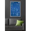 imageTrends International Star Wars Saga  Rebel Blueprint Wall Poster 22375quot x 34quot Unframed VersionGray Framed Version