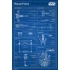 imageTrends International Star Wars Saga  Rebel Blueprint Wall Poster 22375quot x 34quot Unframed VersionPremium Unframed Version