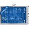 imageTrends International Star Wars Saga  Rebel Blueprint Wall Poster 22375quot x 34quot Unframed VersionSilver Framed Version