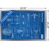 imageTrends International Star Wars Saga  Rebel Blueprint Wall Poster 22375quot x 34quot Unframed VersionSilver Framed Version