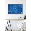 imageTrends International Star Wars Saga  Rebel Blueprint Wall Poster 22375quot x 34quot Unframed VersionWhite Framed Version