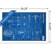 imageTrends International Star Wars Saga  Rebel Blueprint Wall Poster 22375quot x 34quot Unframed VersionWhite Framed Version