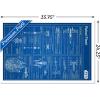 imageTrends International Star Wars Saga  Rebel Blueprint Wall Poster 22375quot x 34quot Unframed VersionWhite Framed Version