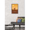 imageTrends International Star Wars The Mandalorian  Mando and The Child At Dusk Wall Poster 22375quot x 34quot Unframed VersionBarnwood Framed Version