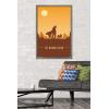 imageTrends International Star Wars The Mandalorian  Mando and The Child At Dusk Wall Poster 22375quot x 34quot Unframed VersionBarnwood Framed Version