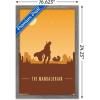 imageTrends International Star Wars The Mandalorian  Mando and The Child At Dusk Wall Poster 22375quot x 34quot Unframed VersionBarnwood Framed Version