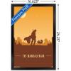 imageTrends International Star Wars The Mandalorian  Mando and The Child At Dusk Wall Poster 22375quot x 34quot Unframed VersionBlack Framed Version