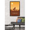 imageTrends International Star Wars The Mandalorian  Mando and The Child At Dusk Wall Poster 22375quot x 34quot Unframed VersionBlack Framed Version