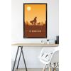 imageTrends International Star Wars The Mandalorian  Mando and The Child At Dusk Wall Poster 22375quot x 34quot Unframed VersionBlack Framed Version