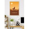 imageTrends International Star Wars The Mandalorian  Mando and The Child At Dusk Wall Poster 22375quot x 34quot Unframed VersionBlonde Framed Version