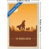 imageTrends International Star Wars The Mandalorian  Mando and The Child At Dusk Wall Poster 22375quot x 34quot Unframed VersionBlonde Framed Version