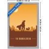 imageTrends International Star Wars The Mandalorian  Mando and The Child At Dusk Wall Poster 22375quot x 34quot Unframed VersionGray Framed Version