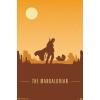 imageTrends International Star Wars The Mandalorian  Mando and The Child At Dusk Wall Poster 22375quot x 34quot Unframed VersionPremium Unframed Version