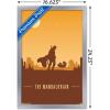 imageTrends International Star Wars The Mandalorian  Mando and The Child At Dusk Wall Poster 22375quot x 34quot Unframed VersionSilver Framed Version