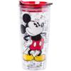 imageSilver Buffalo Star Wars Featuring Luke Skywalker Princess Leia Hans Solo Chewbacca Yoda R2D2 and C3PO Double Wall Stainless Steel Travel Mug With Handle 15 OuncesDisney Mickey Pose Over Toss