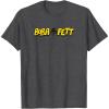imageStar Wars  Bob Fett Logo TShirtDark Heather Grey