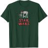 imageStar Wars  Holiday ATAT Scribbles TShirtDark Green