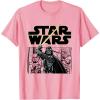 imageStar Wars Classic Darth Vader Empire Attack Panel TShirtPink