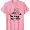 imageStar Wars The Mandalorian The Force Is Strong With This One TShirtPink