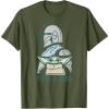imageStar Wars The Mandalorian and Grogu This is the Way Cute TShirtOlive Green