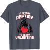 imageStar Wars Valentines Day Vader It Is Your Destiny Be Mine TShirtHeather Blue