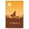 imageTrends International Star Wars The Mandalorian  Mando and The Child At Dusk Wall Poster 22375quot x 34quot Unframed VersionWhite Framed Version