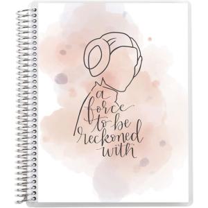 imageErin Condren 7quot X 9quot Spiral Bound College Ruled Notebook  Star Wars Watercolor Leia 160 Lined Page Note Taking ampamp Writing Notebook 80Lb Thick Paper Stickers Included