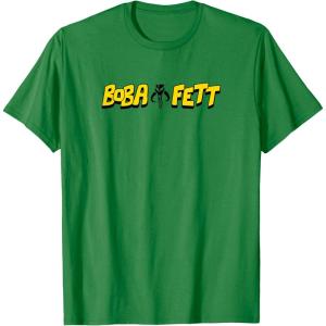 imageStar Wars  Bob Fett Logo TShirtKelly Green