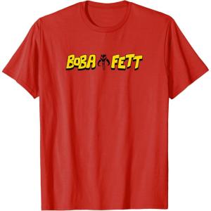 imageStar Wars  Bob Fett Logo TShirtRed