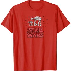 imageStar Wars  Holiday ATAT Scribbles TShirtRed