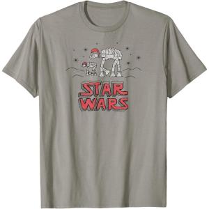 imageStar Wars  Holiday ATAT Scribbles TShirtSlate Grey