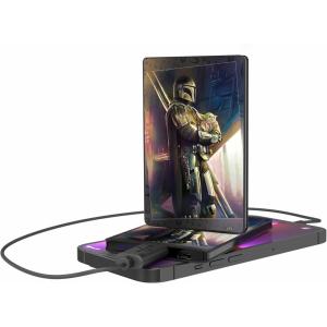 imageStar Wars The Mandalorian Grogu and Din Djarin Portrait 2500mAh Credit Card PowerbankDin Djarin