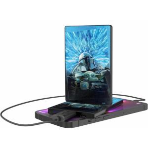 imageStar Wars The Mandalorian Grogu and Din Djarin Portrait 2500mAh Credit Card PowerbankGrogu and Din Djarin