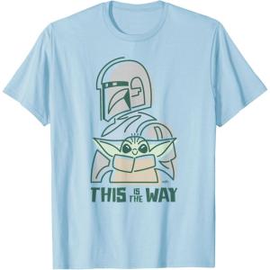 imageStar Wars The Mandalorian and Grogu This is the Way Cute TShirtBaby Blue