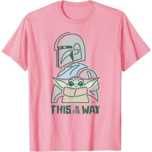 imageStar Wars The Mandalorian and Grogu This is the Way Cute TShirtPink