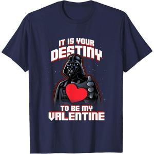 imageStar Wars Valentines Day Vader It Is Your Destiny Be Mine TShirtNavy Blue
