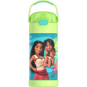 imageTHERMOS FUNTAINER Water Bottle with Straw  12 Ounce  Kids Stainless Steel Vacuum Insulated Water Bottle with Lid MandalorianMoana 2