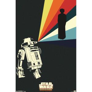imageTrends International Star Wars Saga  R2D2 Projection Wall Poster 22375quot x 34quot Unframed Version