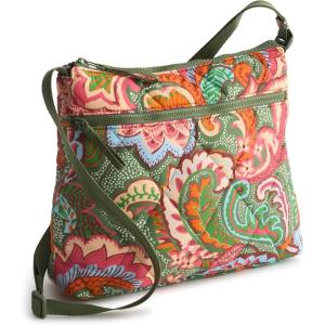 imageVera Bradley Star Wars Featherweight Original Zip Hipster Crossbody BagLeaf Me Not Paisley