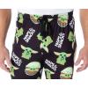 imageStar Wars Mens The Mandalorian Baby Yoda Snacks And Naps Loungewear Pajama PantsSnacks and Naps