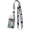 imageStar Wars Lanyard Detachable with Clear ID Badge Holder Lobster Clasp and 25quot Rubber Logo Charm