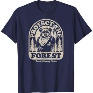 imageStar Wars  Ewok Protect The Forest TShirtNavy Blue