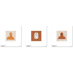 imageTrends International Gallery Pops Star Wars Saga  Abstract Art Characters Wall Art Bundle 3Pack Wall Poster 12quot x 12quot Black Frame VersionUnframed Version