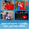 imageJay Franco Kids Nap Mat with Embedded Pillow ampamp Blanket  Soft 46quotx20quot Microfiber Sleeping Bag with Name Tag ampamp Handle for School Travel Sleepover Gray  Star WarsBlue  Spiderman