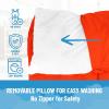 imageJay Franco Kids Nap Mat with Embedded Pillow ampamp Blanket  Soft 46quotx20quot Microfiber Sleeping Bag with Name Tag ampamp Handle for School Travel Sleepover Gray  Star WarsBlue  Marvel Comics