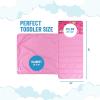 imageJay Franco Kids Nap Mat with Embedded Pillow ampamp Blanket  Soft 46quotx20quot Microfiber Sleeping Bag with Name Tag ampamp Handle for School Travel Sleepover Gray  Star WarsPink  Minnie Mouse